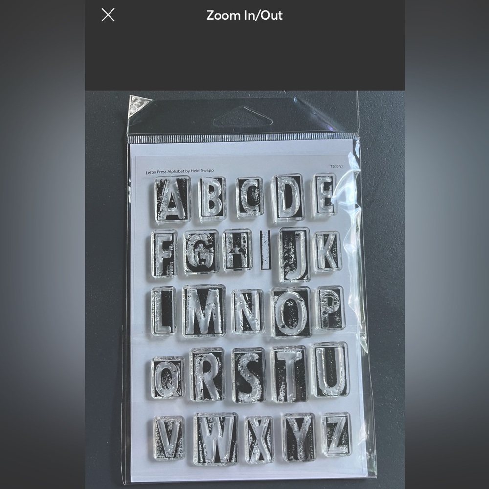 Heidi Swapp Letter Press Alphabet